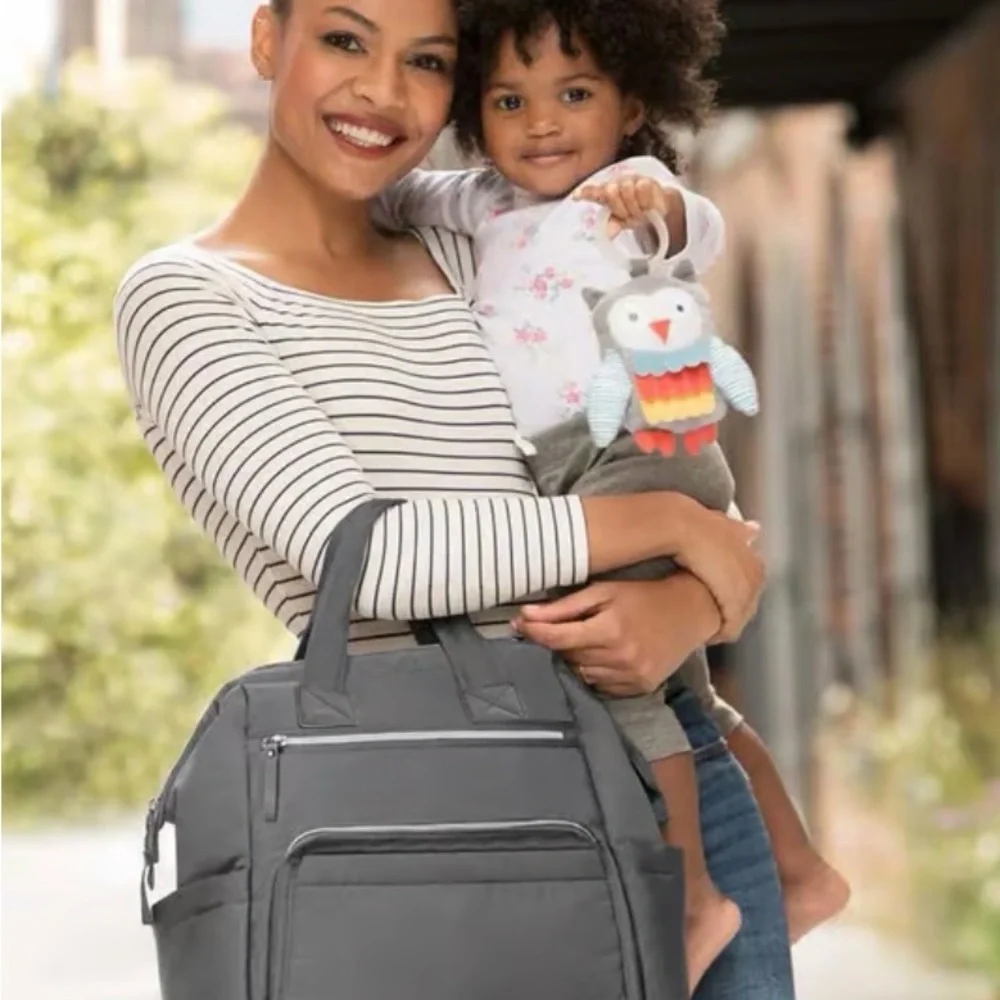 Skip Hop Taupe Diaper Bag